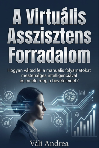 A Virtuális Asszisztens Forradalom e-book borító – Váli Andrea